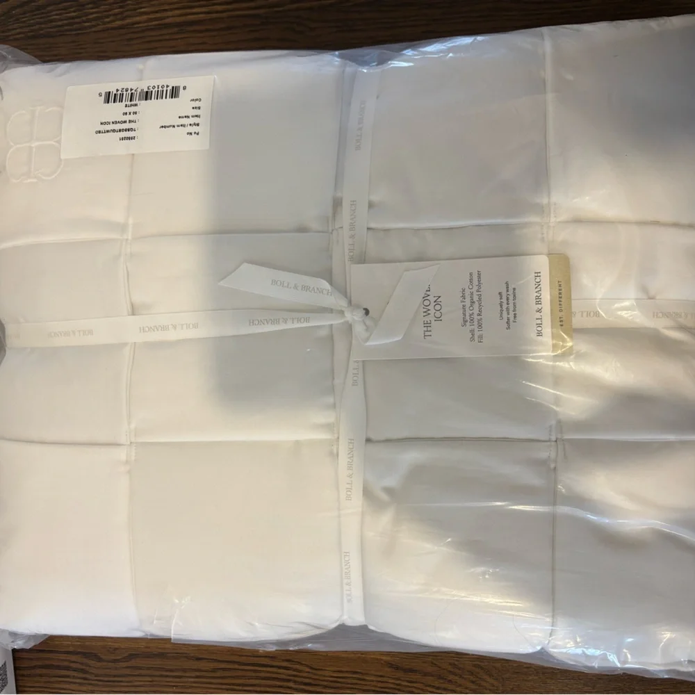 NWT Boll & Branch The Woven Icon Organic Cotton
